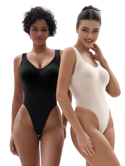 Square Neck Seamless Sculpting Body Shaper Bodysuit